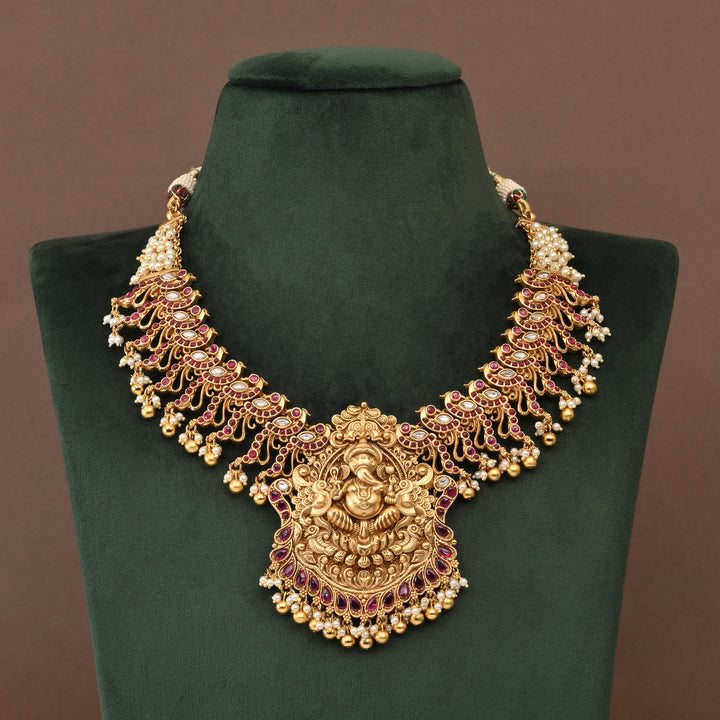 Temple Necklace Set