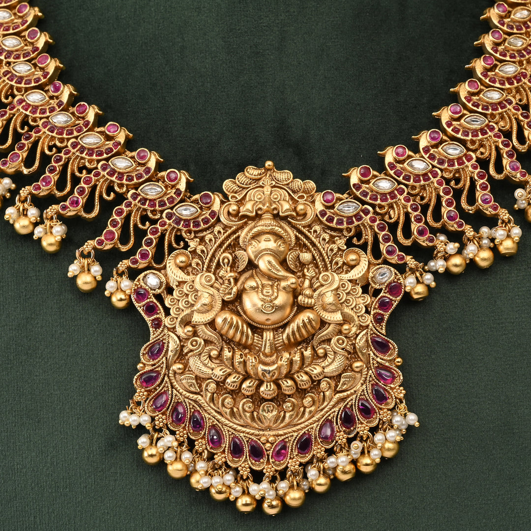 Temple Necklace Set