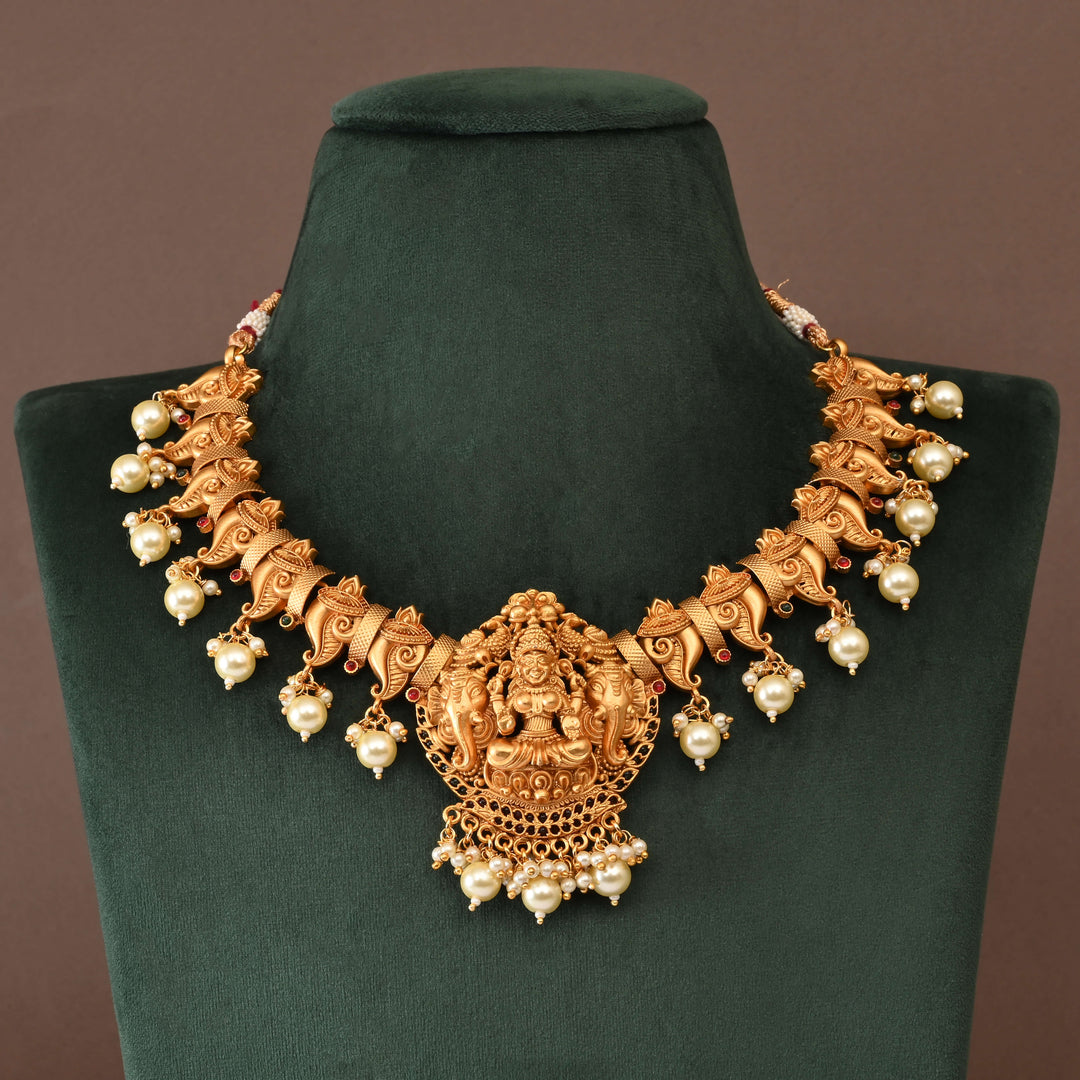 Temple Necklace Set