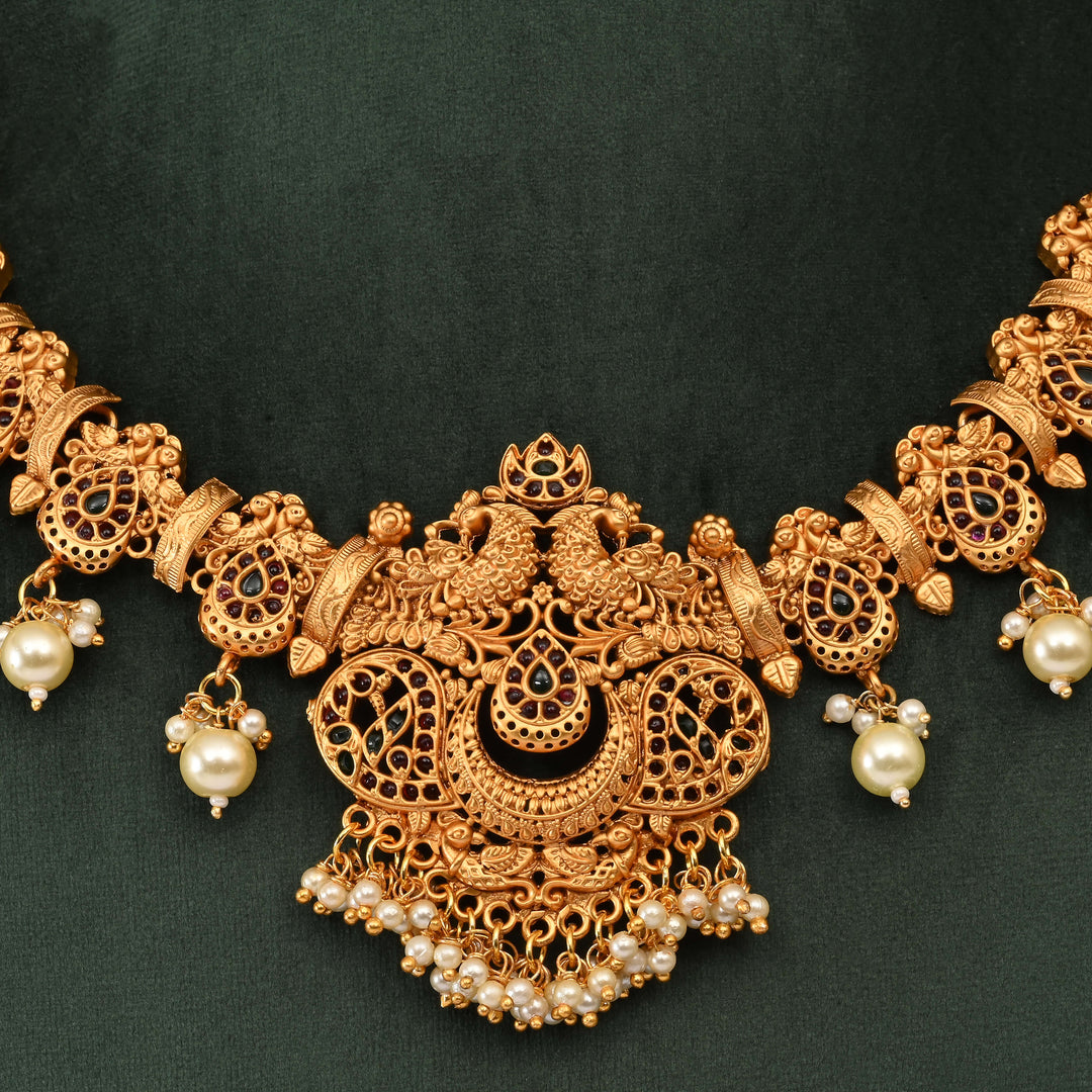 Temple Necklace Set