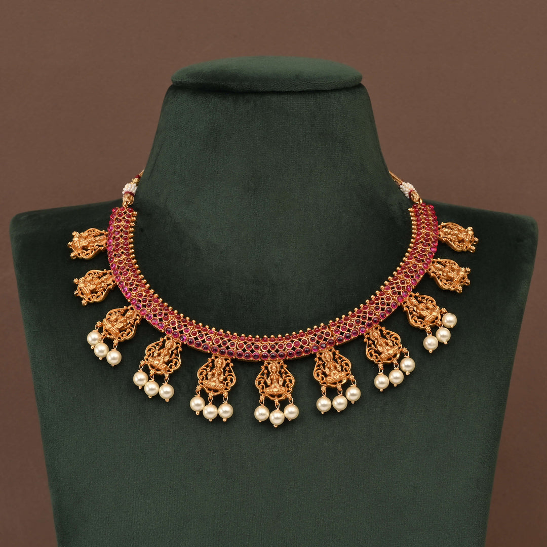 Temple Necklace Set