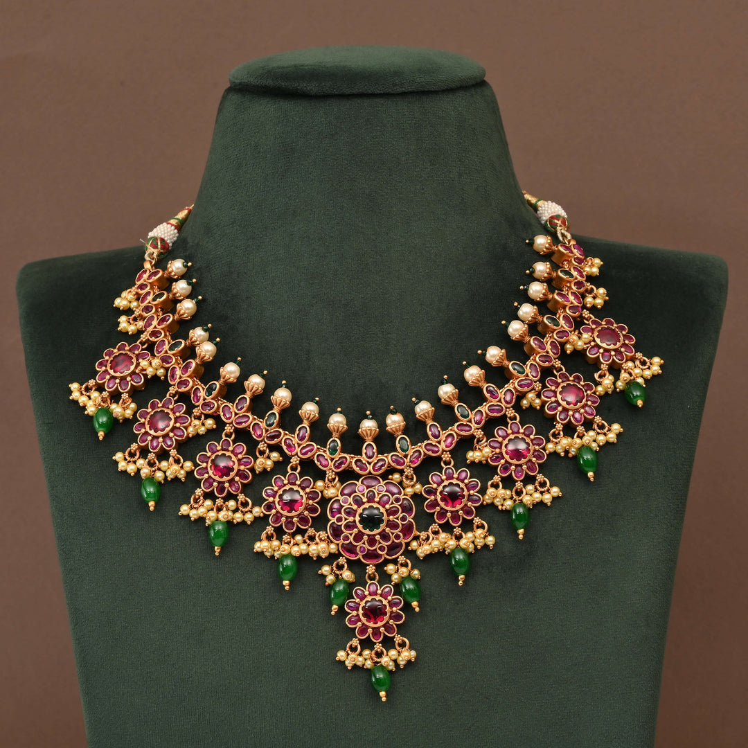 Temple Necklace Set