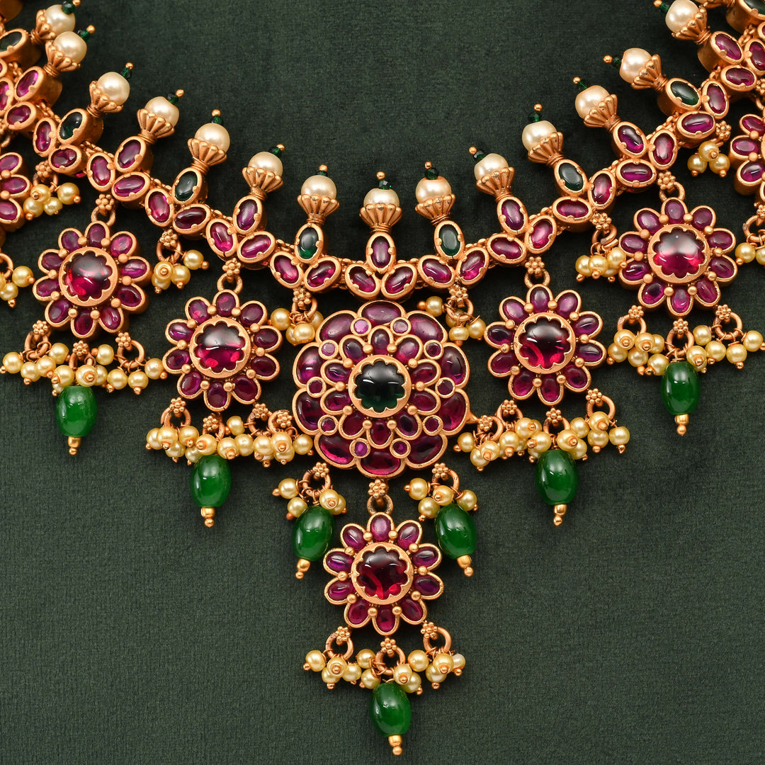 Temple Necklace Set
