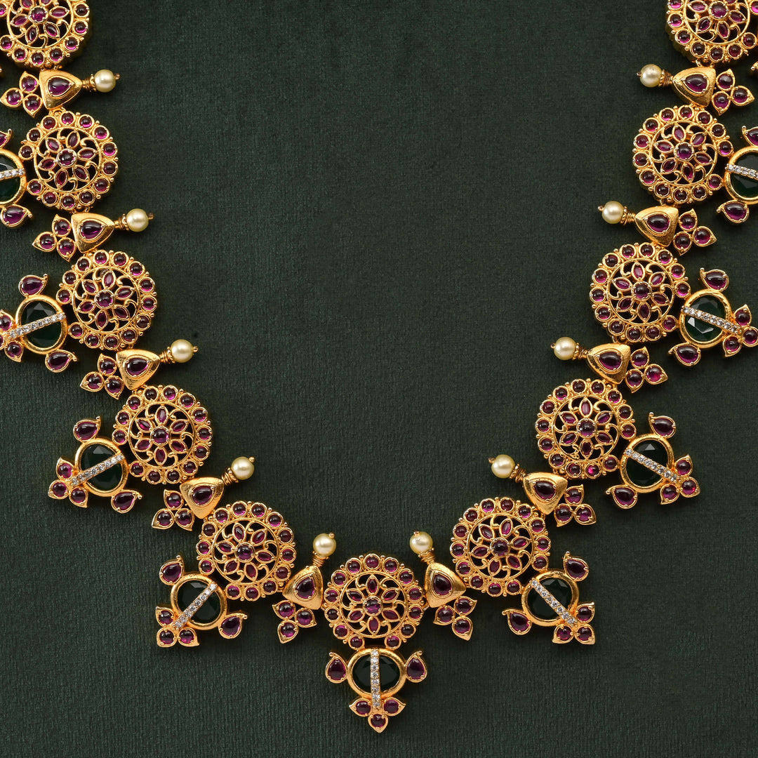 Temple Necklace Set