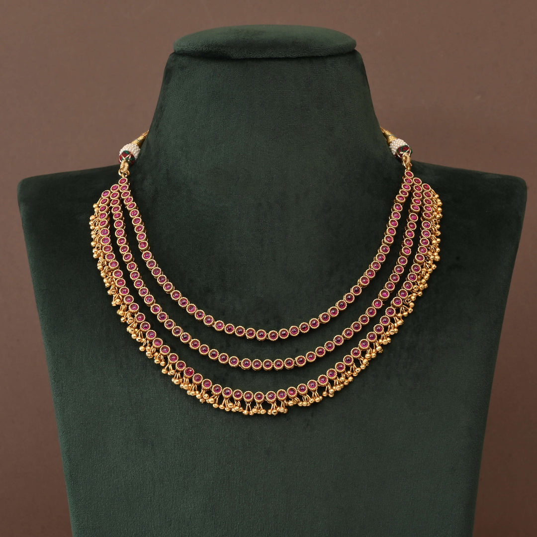 Temple Necklace Set