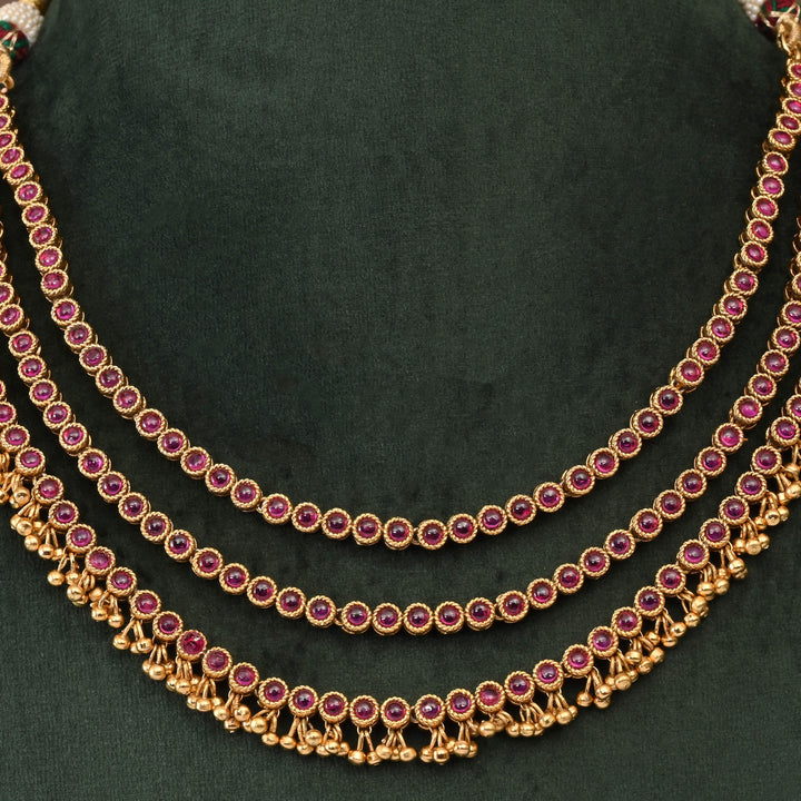 Temple Necklace Set