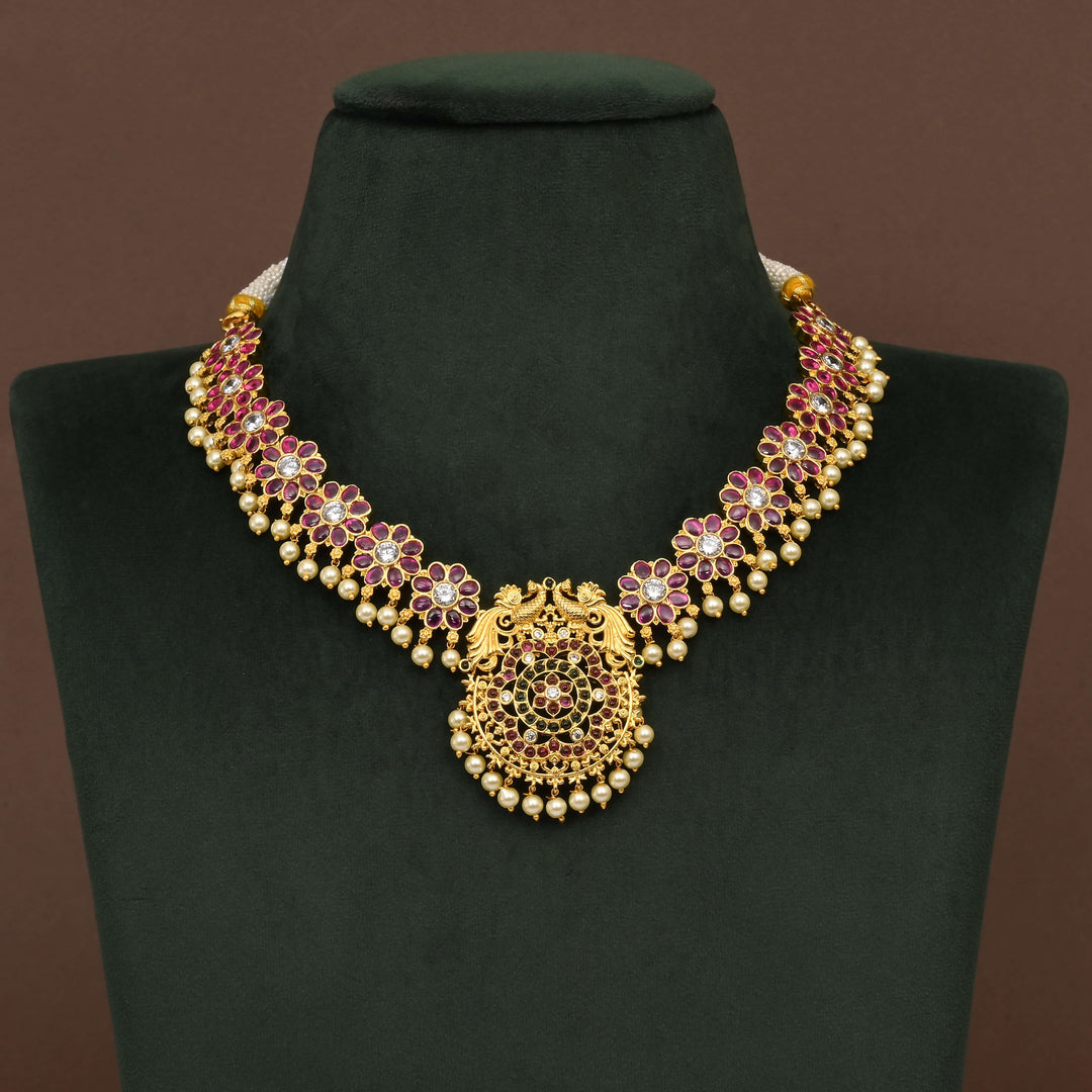 Temple Necklace Set