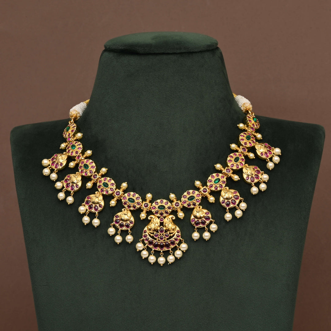 Temple Necklace Set