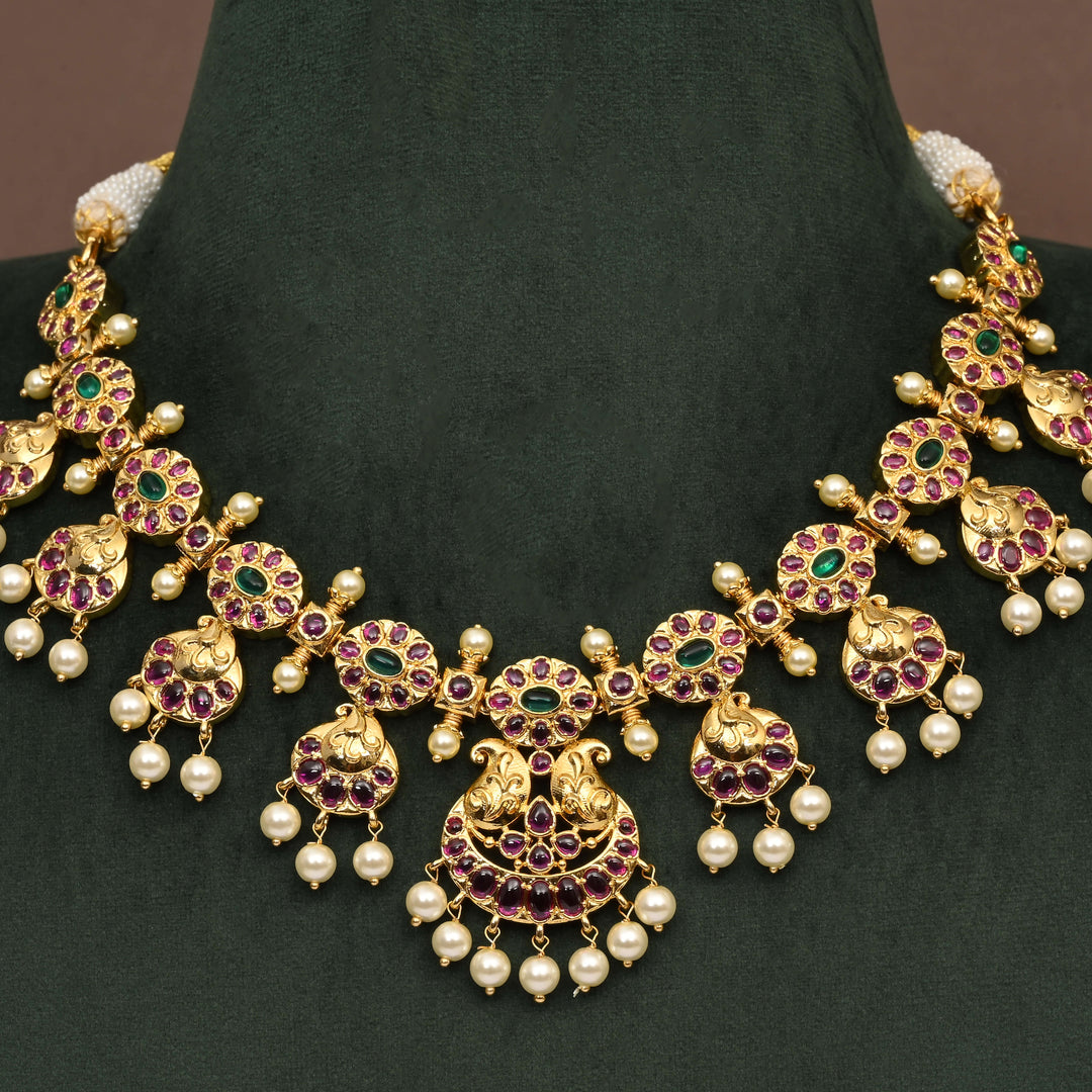 Temple Necklace Set