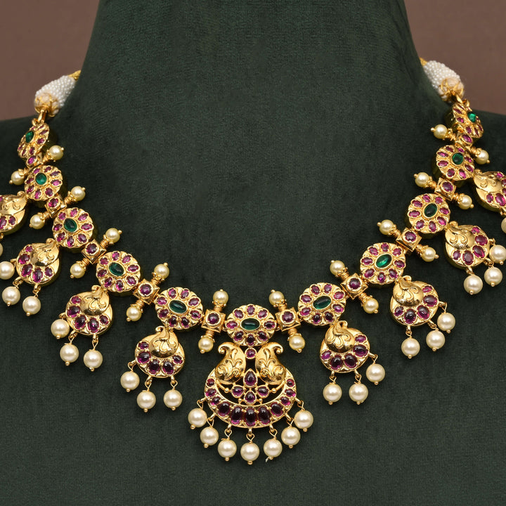 Temple Necklace Set