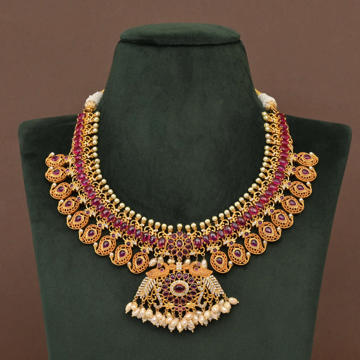 Temple Necklace Set
