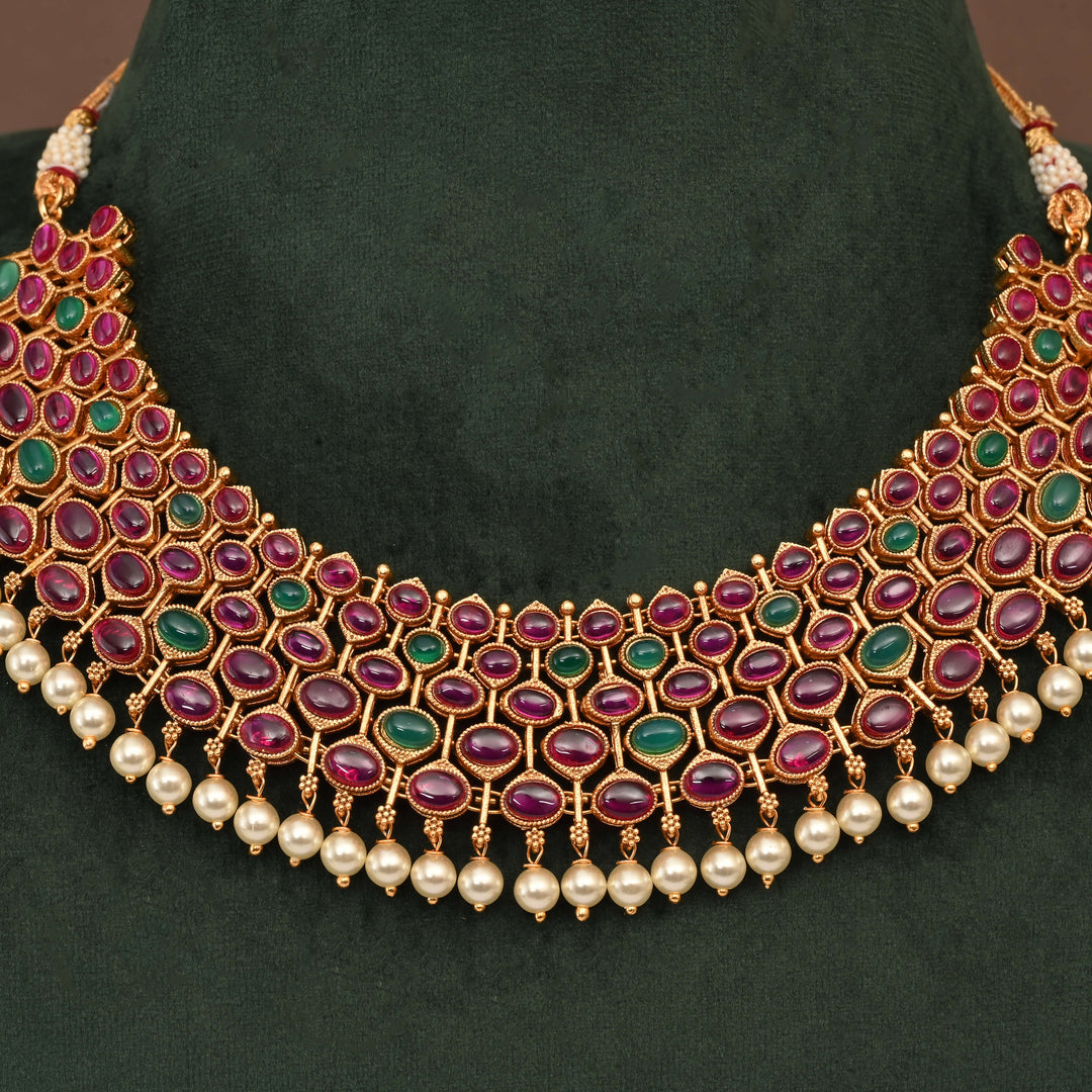 Temple Necklace Set