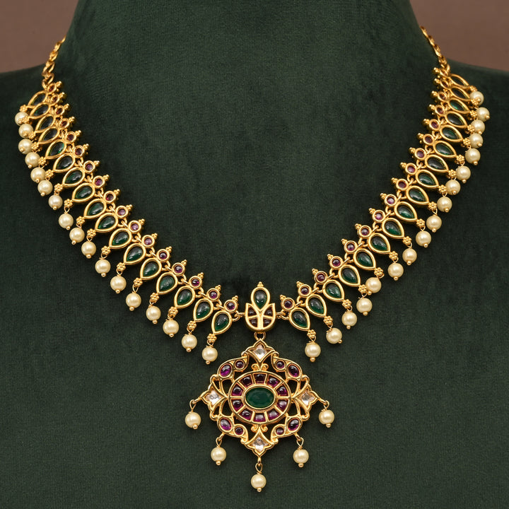 Temple Necklace Set