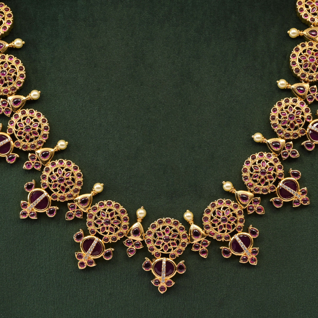 Temple Necklace Set