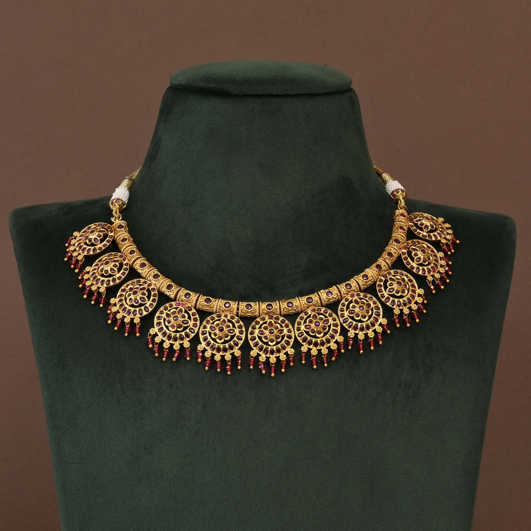 Temple Necklace Set