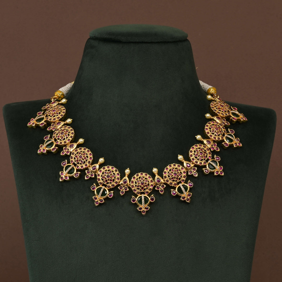Temple Necklace Set