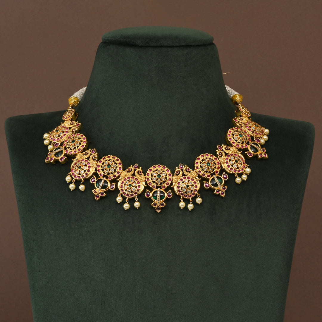 Temple Necklace Set