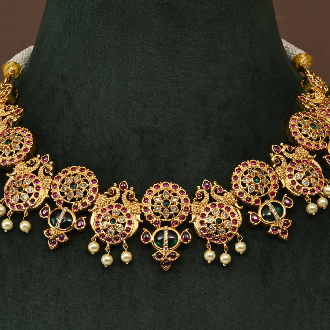 Temple Necklace Set