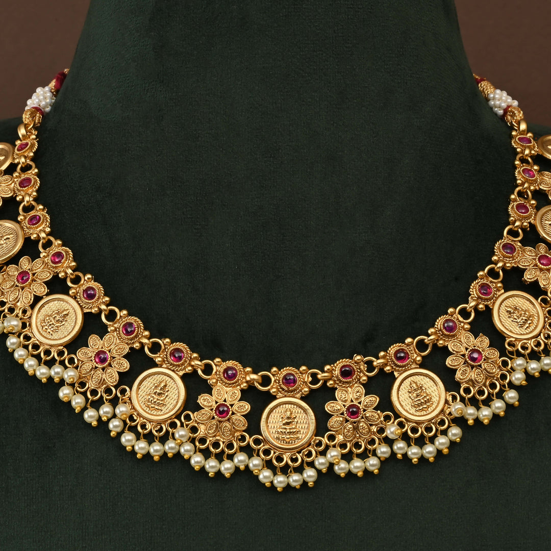 Temple Necklace Set