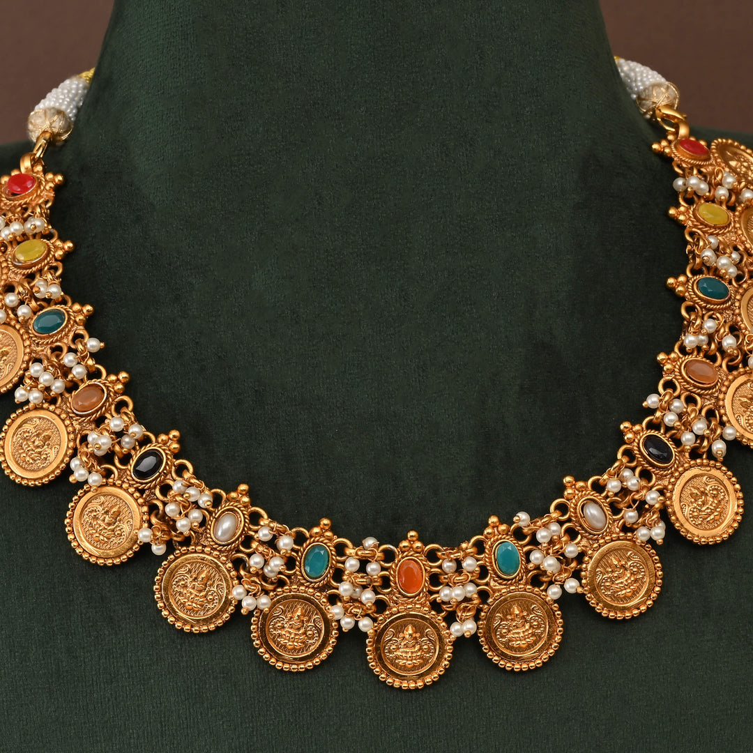 Temple Necklace Set