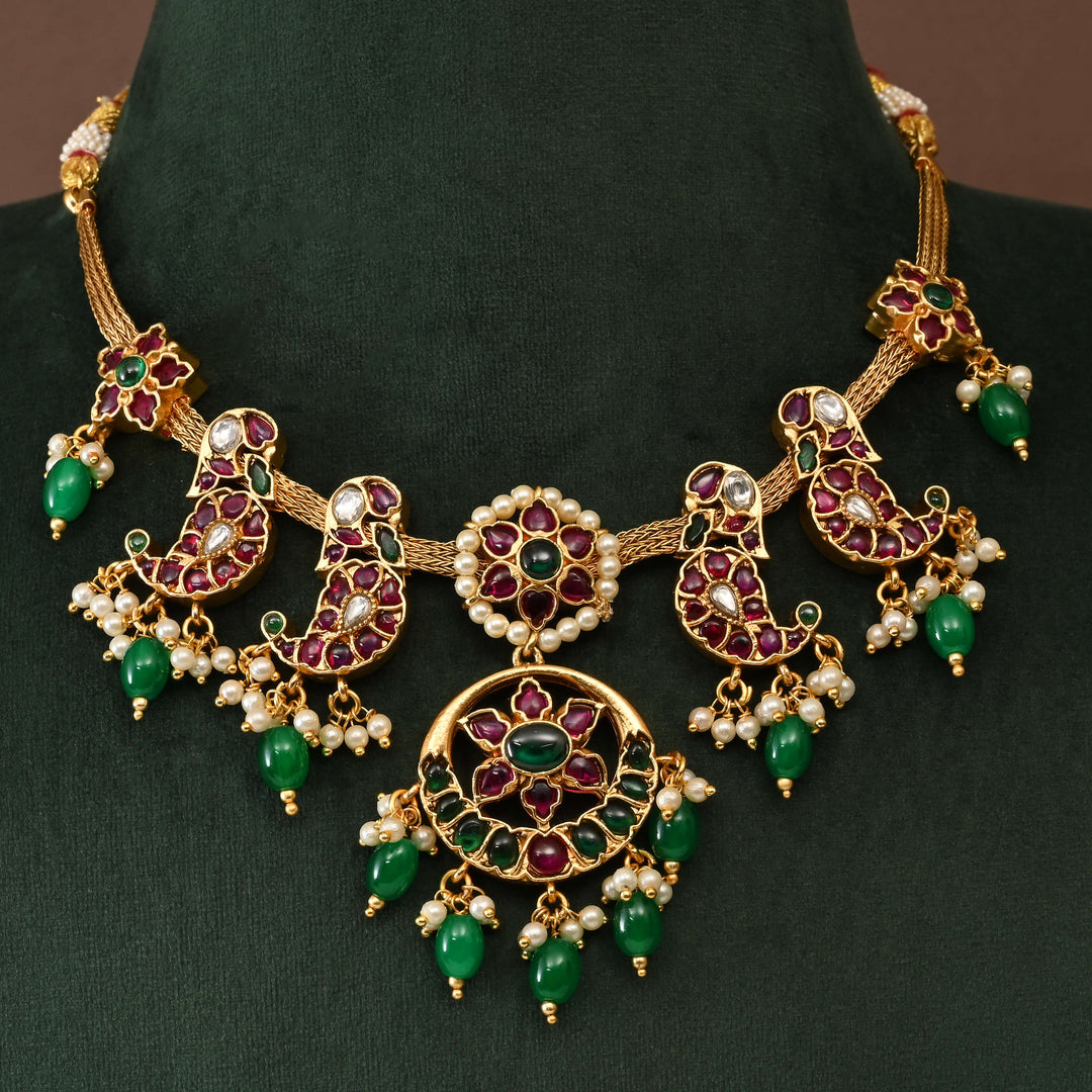 Temple Necklace Set
