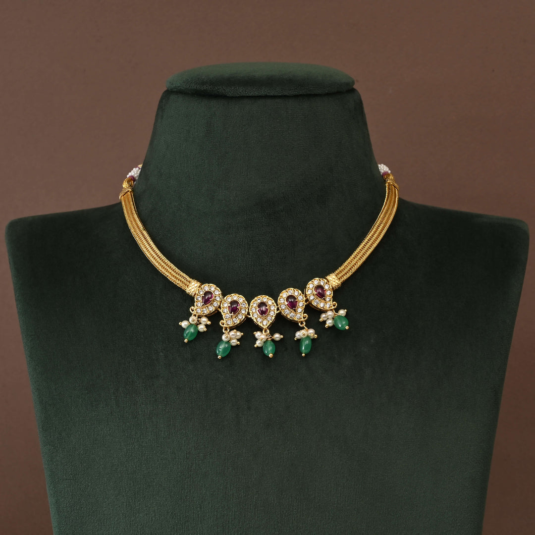 Temple Necklace Set
