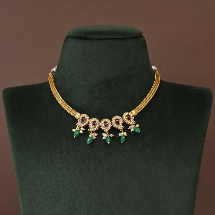 Temple Necklace Set