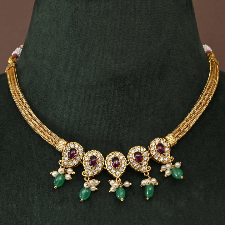Temple Necklace Set
