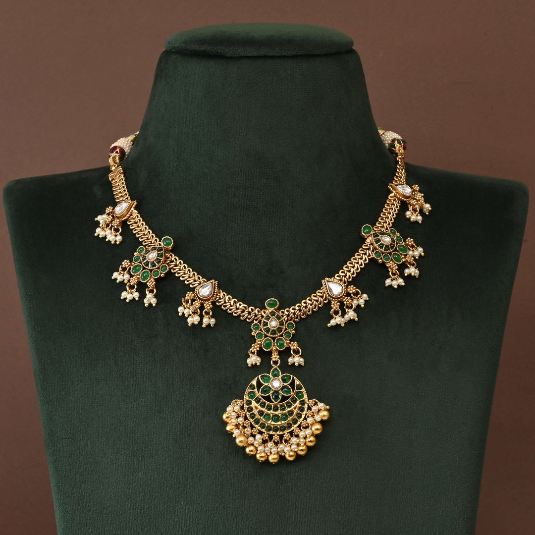 Temple Necklace Set