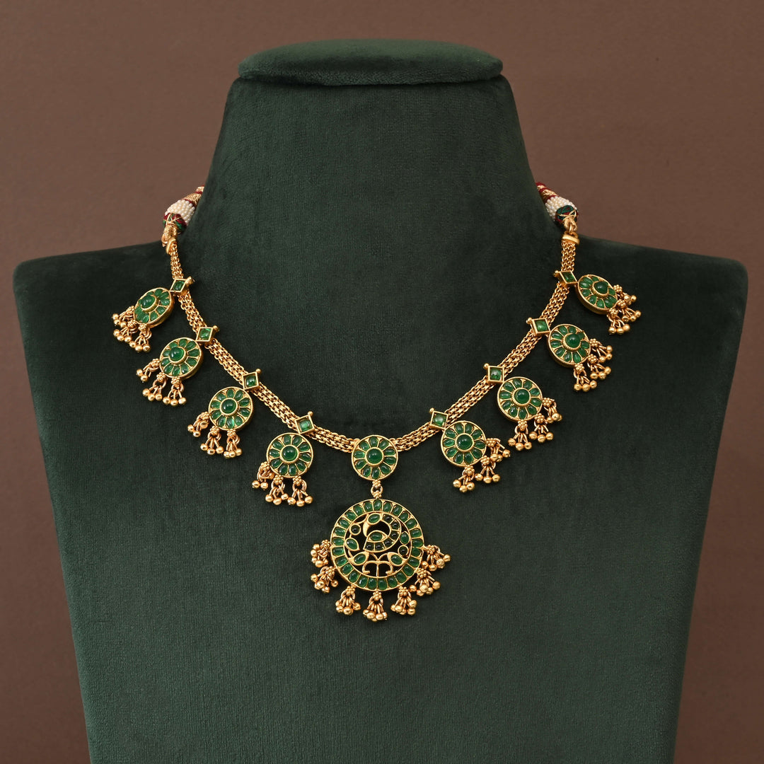 Temple Necklace Set