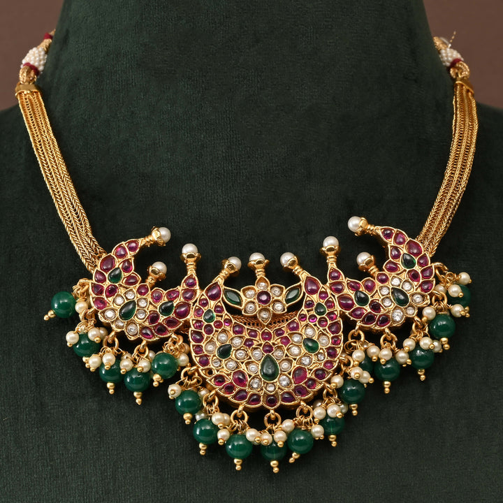 Temple Necklace Set