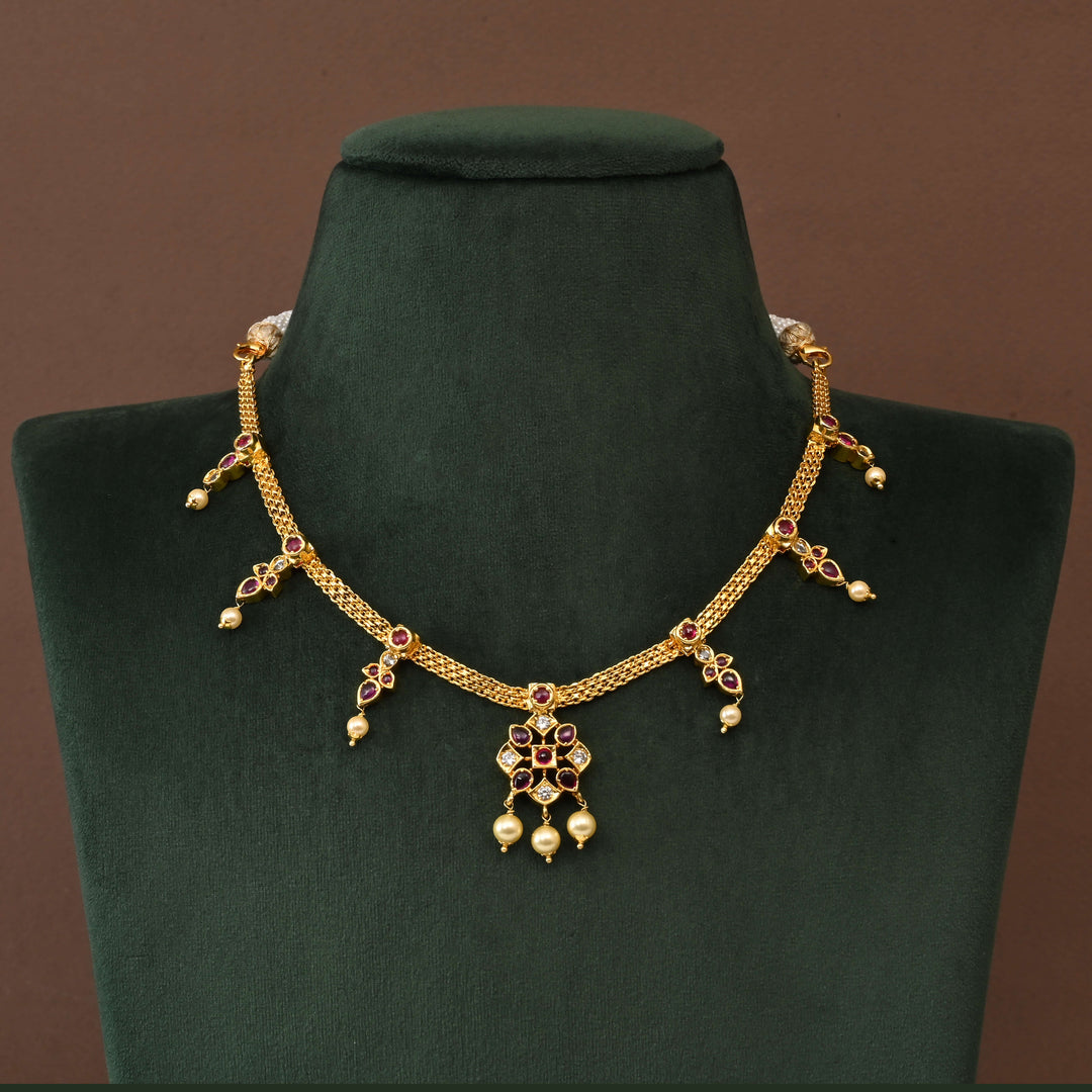Temple Necklace Set