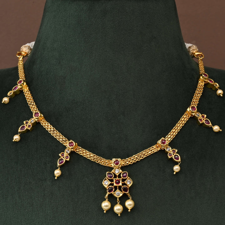 Temple Necklace Set