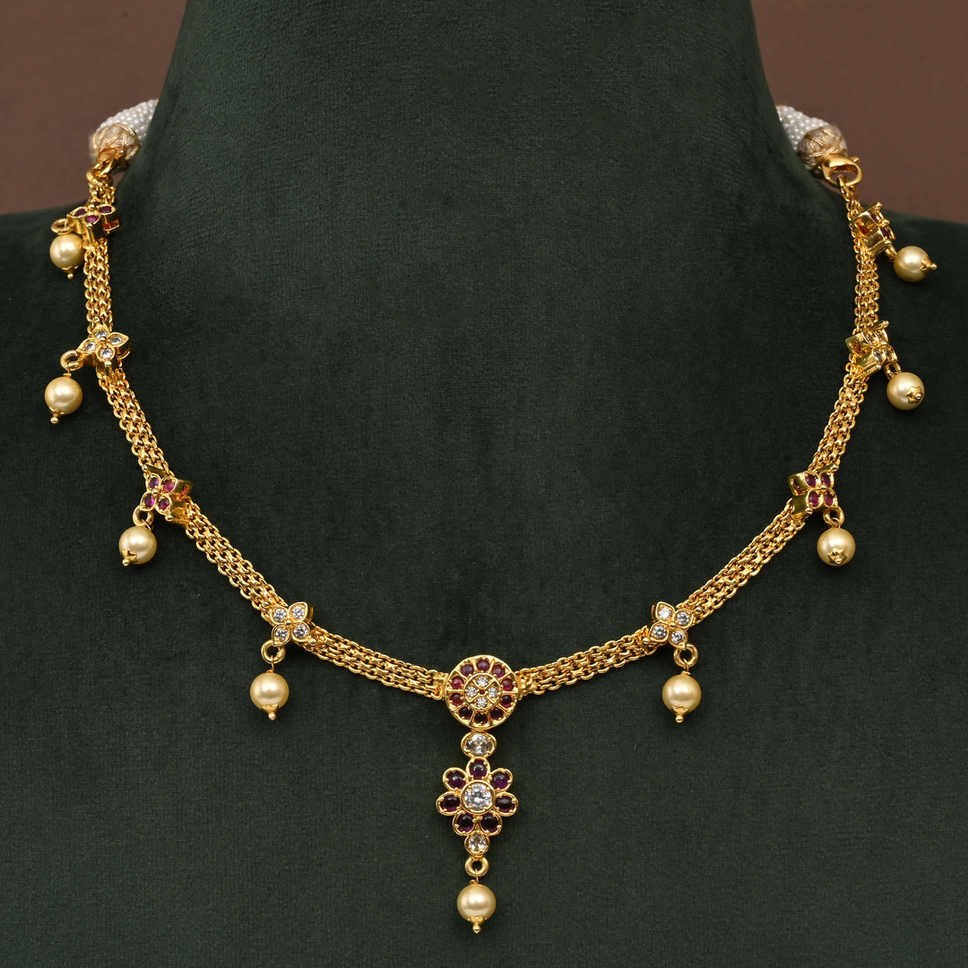 Temple Necklace Set