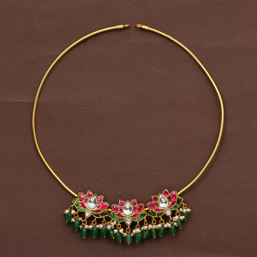 Temple CZ Necklace Set