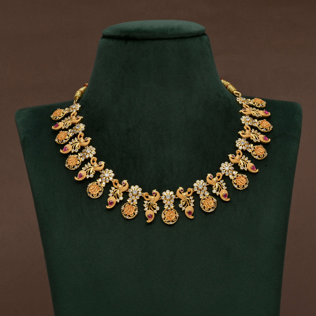 Temple CZ Necklace Set