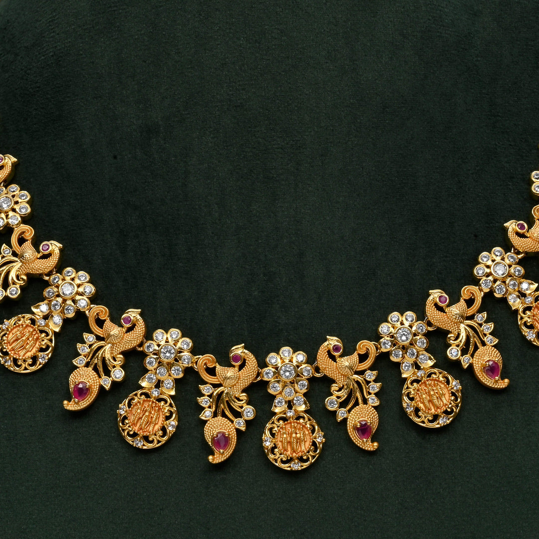 Temple CZ Necklace Set