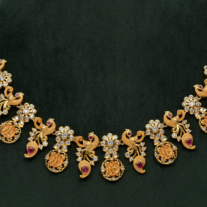 Temple CZ Necklace Set
