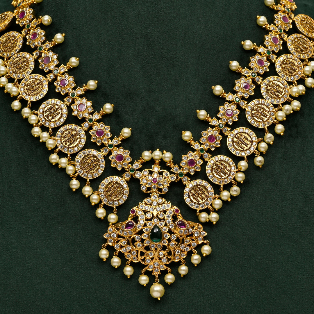 Temple CZ Necklace Set