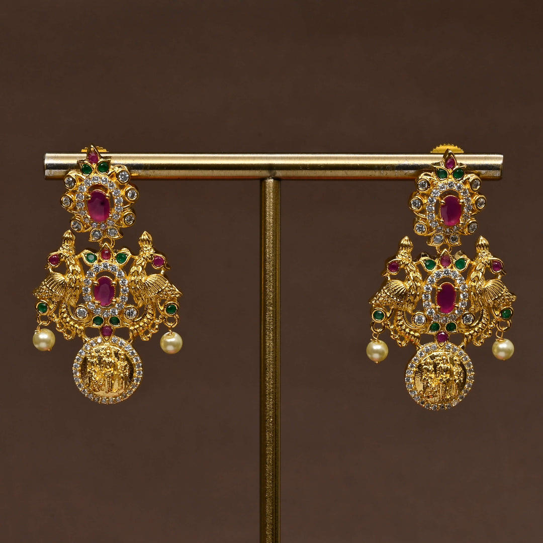 Temple CZ Necklace Set