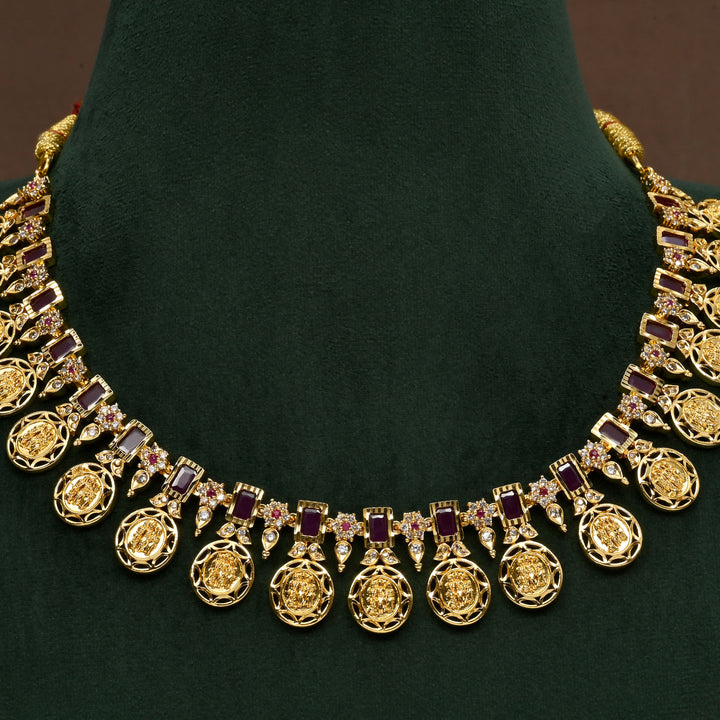 Temple CZ Necklace Set