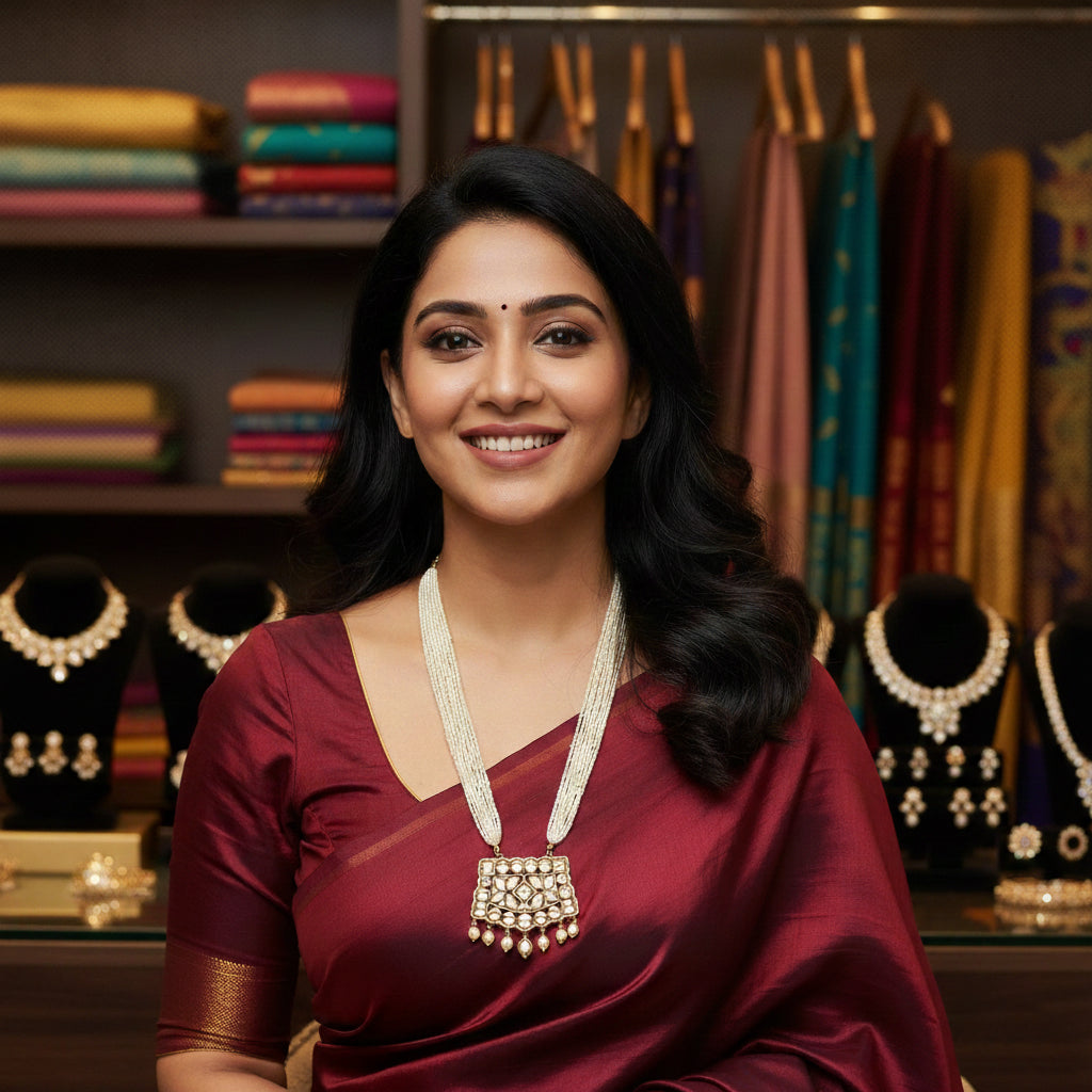Moissanite Bandhai Mala