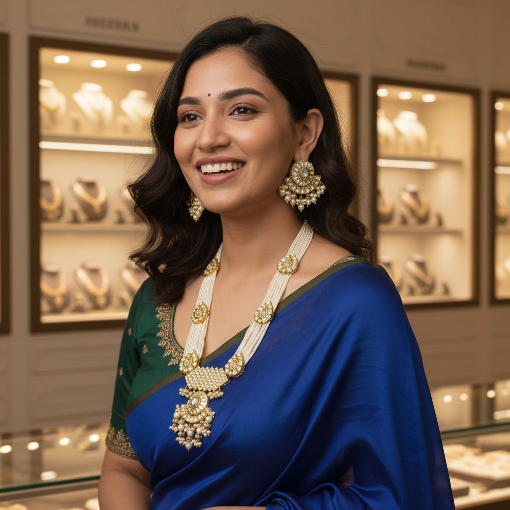 Moissanite Bandhai Mala