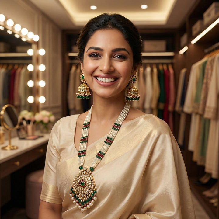 Moissanite Bandhai Mala