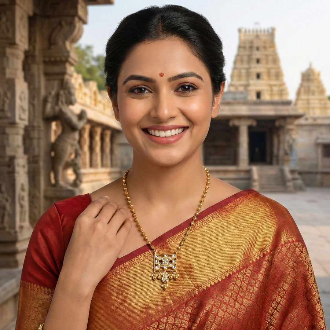 Moissanite Bandhai Mala