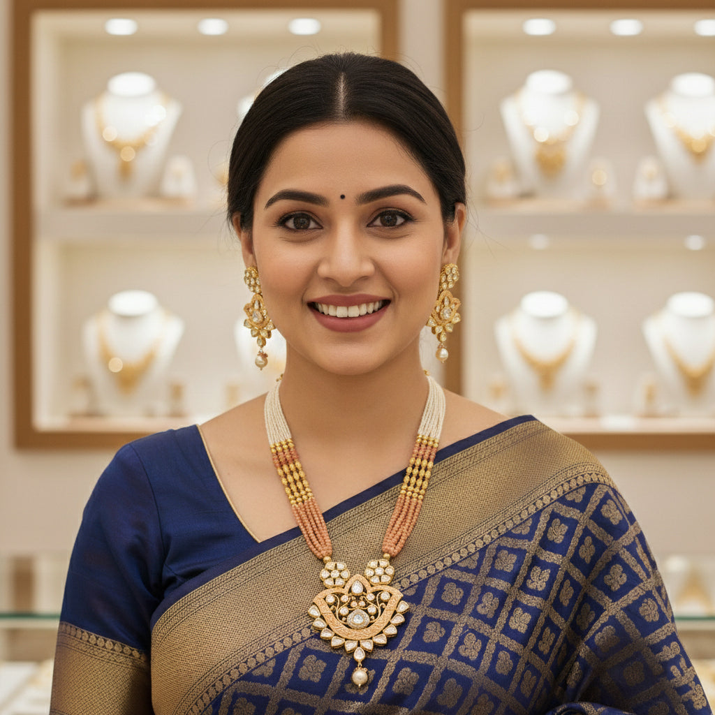 Moissanite Bandhai Mala