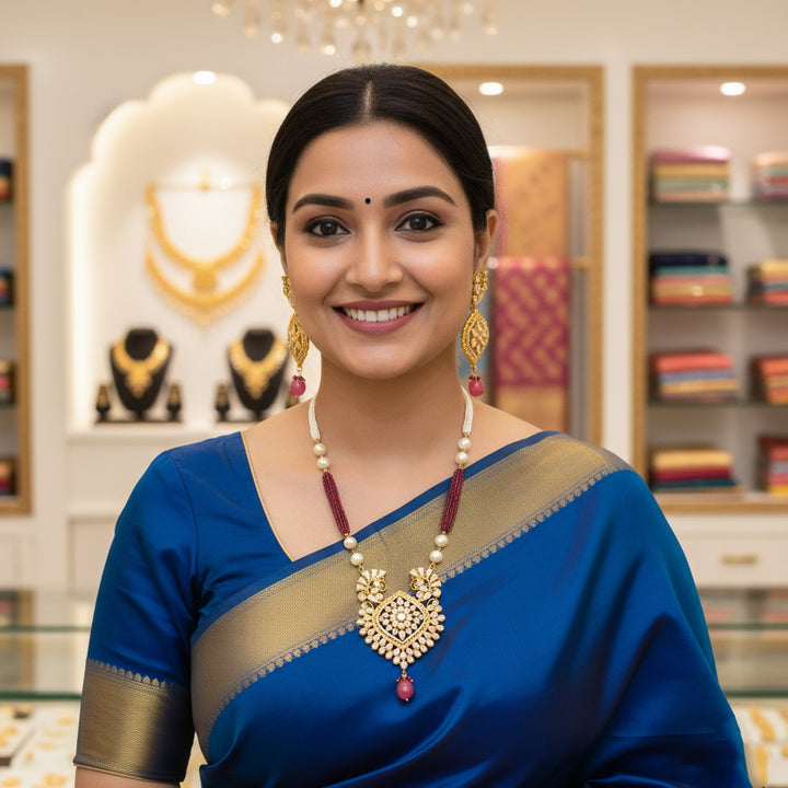 Moissanite Bandhai Mala