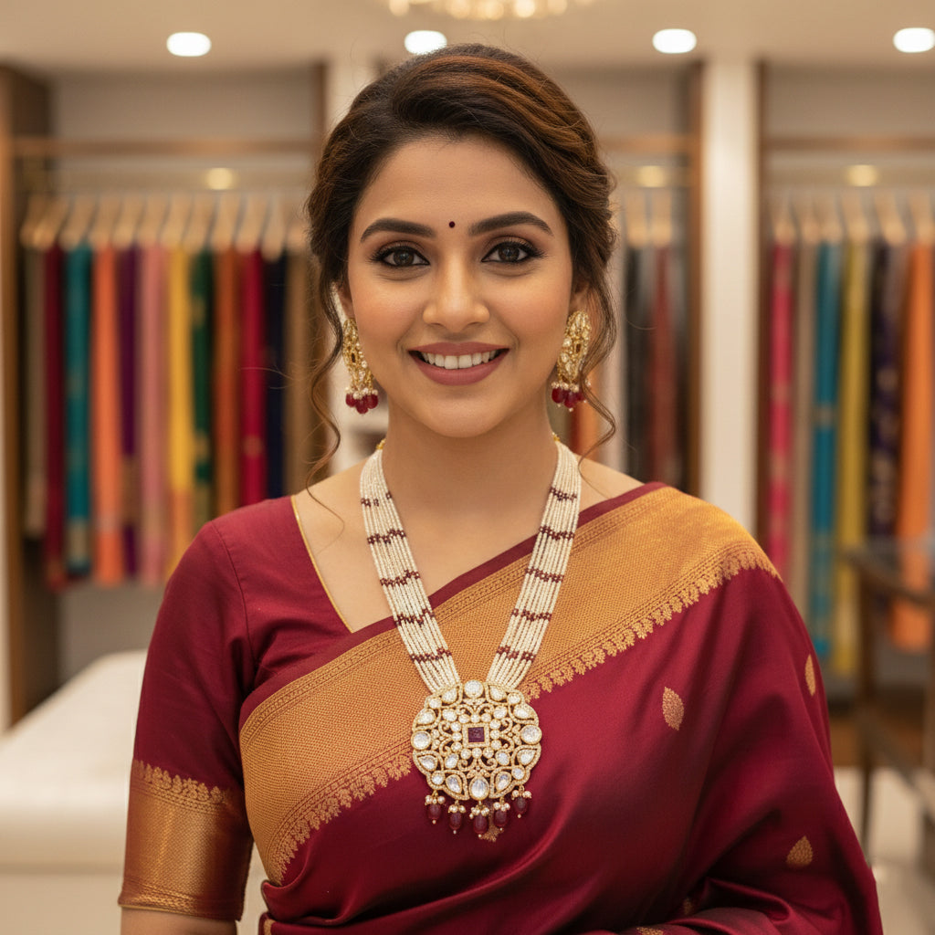 Moissanite Bandhai Mala