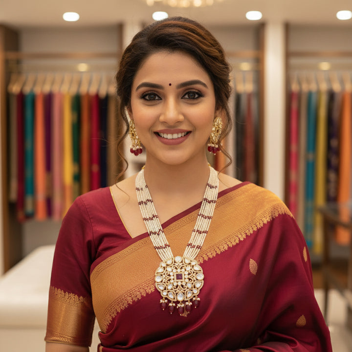 Moissanite Bandhai Mala