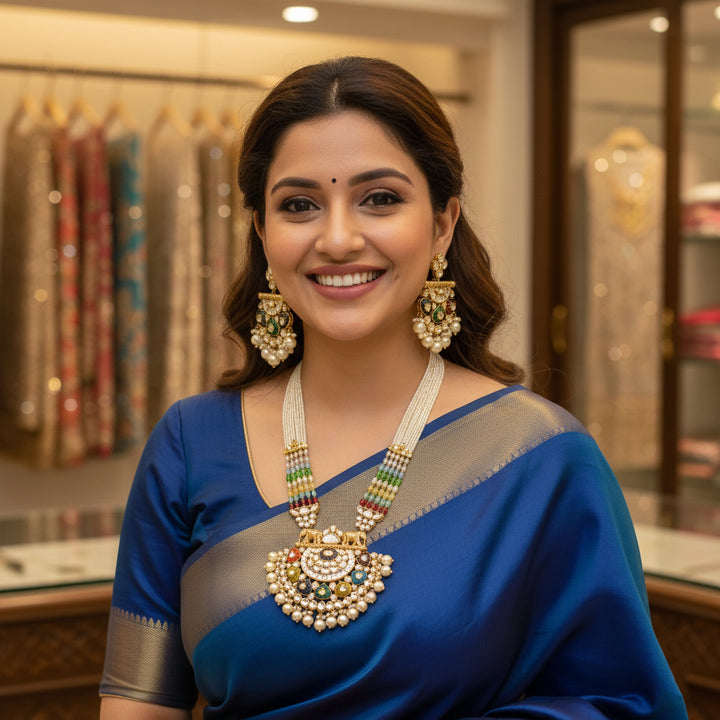 Moissanite Bandhai Mala